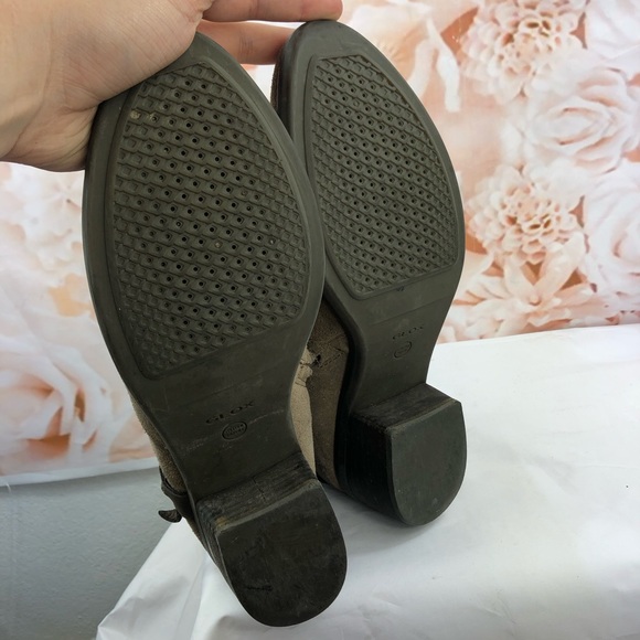 Geox brown booties ankle boots suede leather twinka 10.5 - Picture 5 of 7